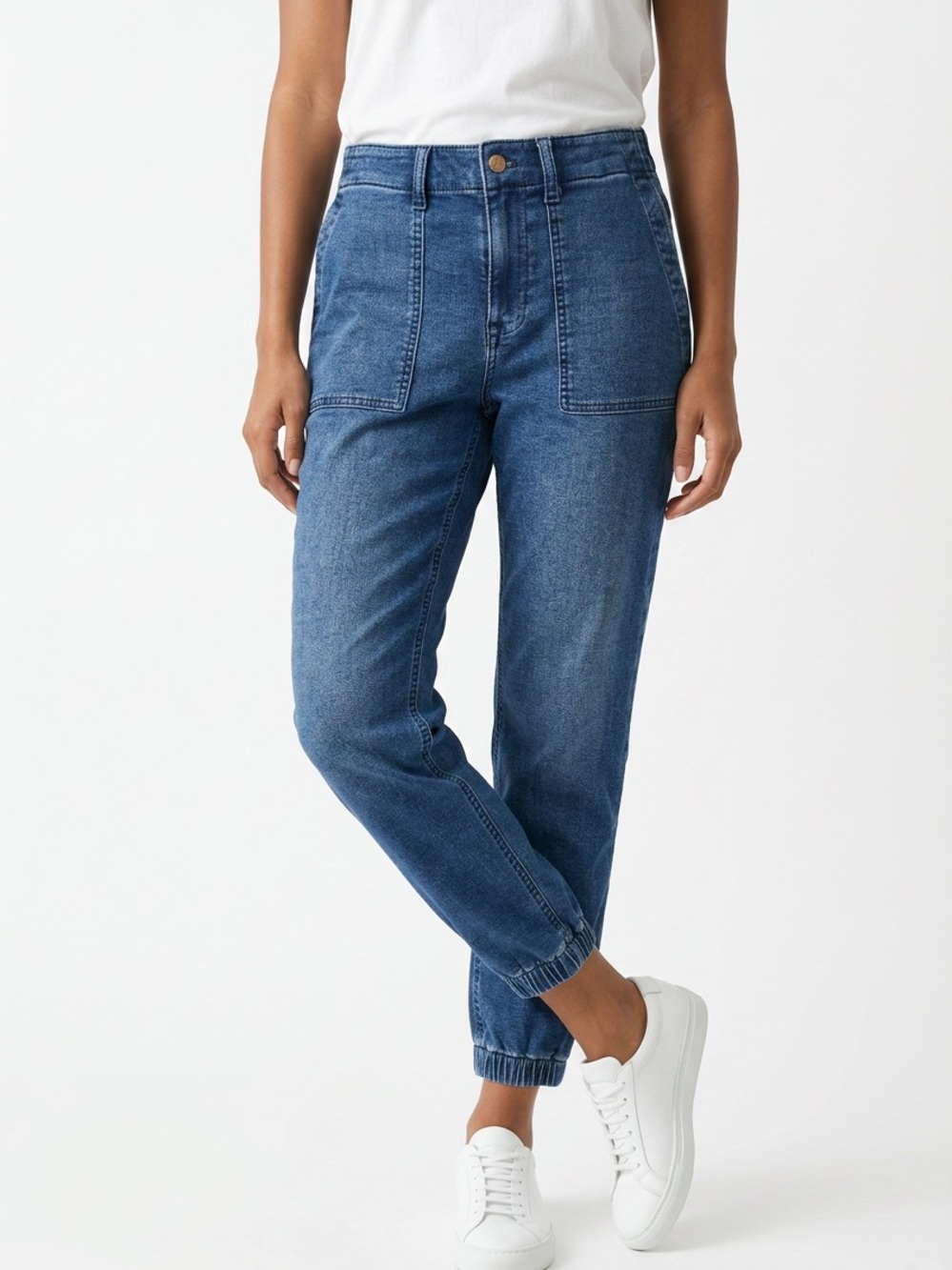 J. CREW | Blue High-Rise Jogger Jeans Women’s Size 28 Petite